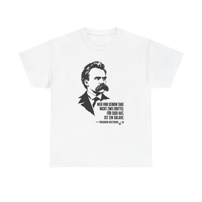 Unisex T-Shirt mit Zitat - Nietzsche - Zwei Drittel für sich – front