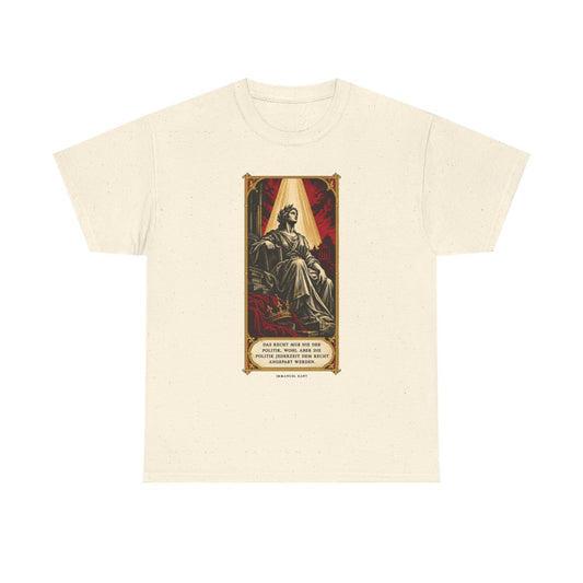 Unisex T-Shirt mit Zitat - Kant - Das Recht muß nie – front