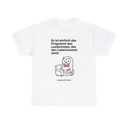 Unisex T-Shirt mit Zitat - Freud - Lustprinzip – front