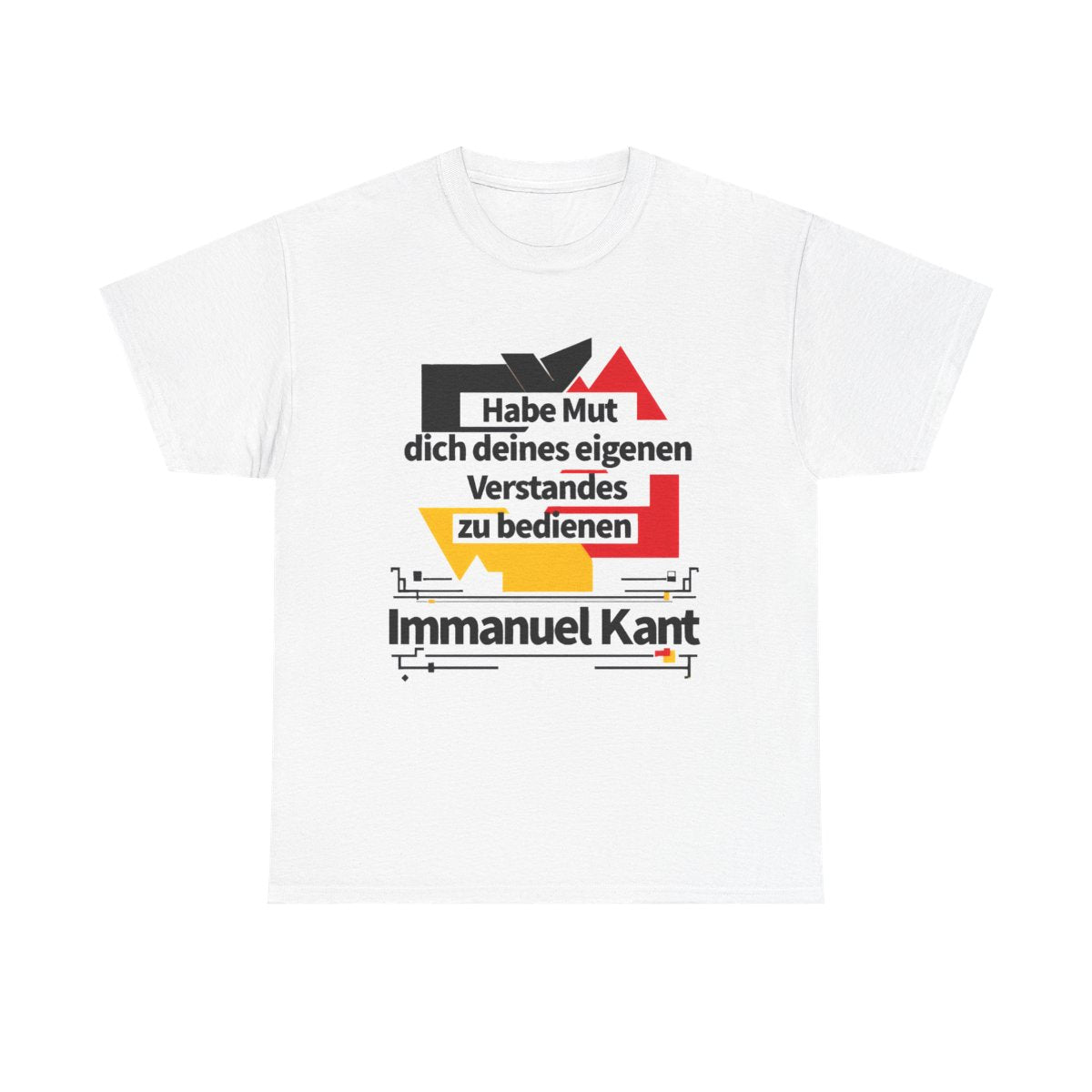 Unisex T-Shirt mit Zitat - Kant - Habe Mut Bauhaus – front