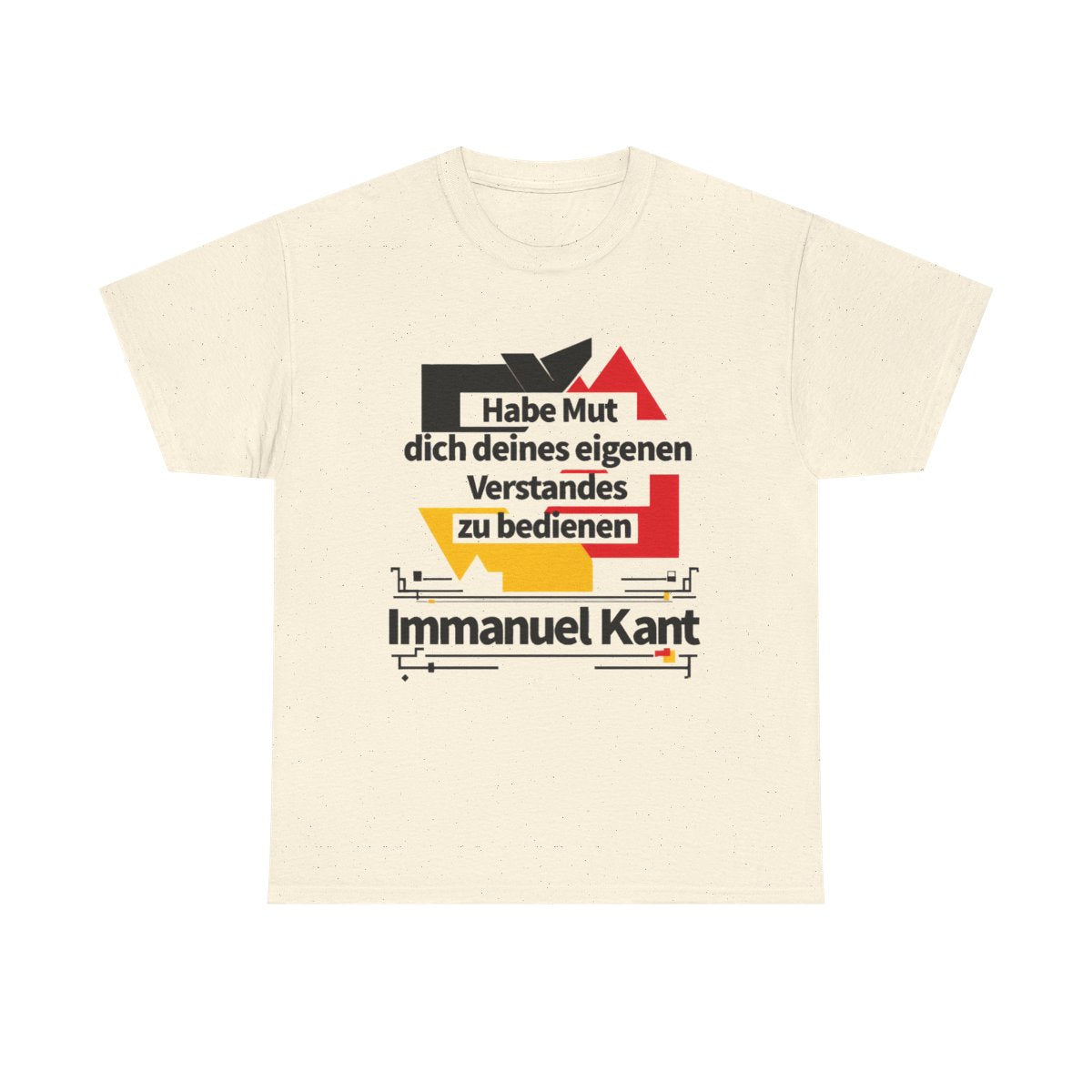 Unisex T-Shirt mit Zitat - Kant - Habe Mut Bauhaus – front