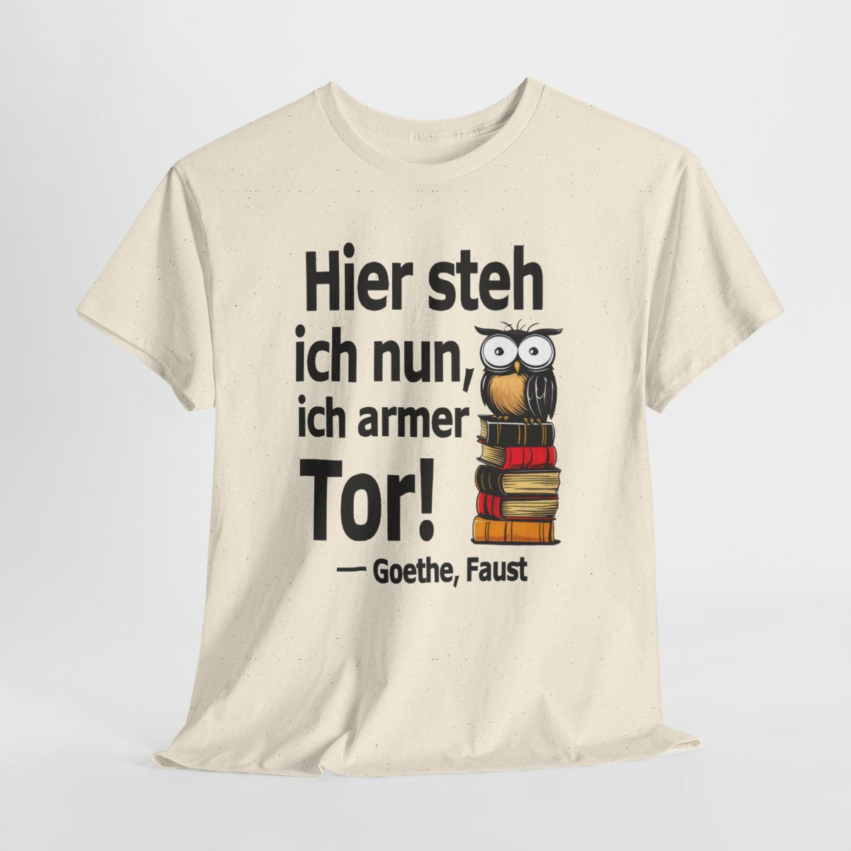 Unisex T-Shirt mit Zitat - Goethe - Ich armer Tor – hanging-1