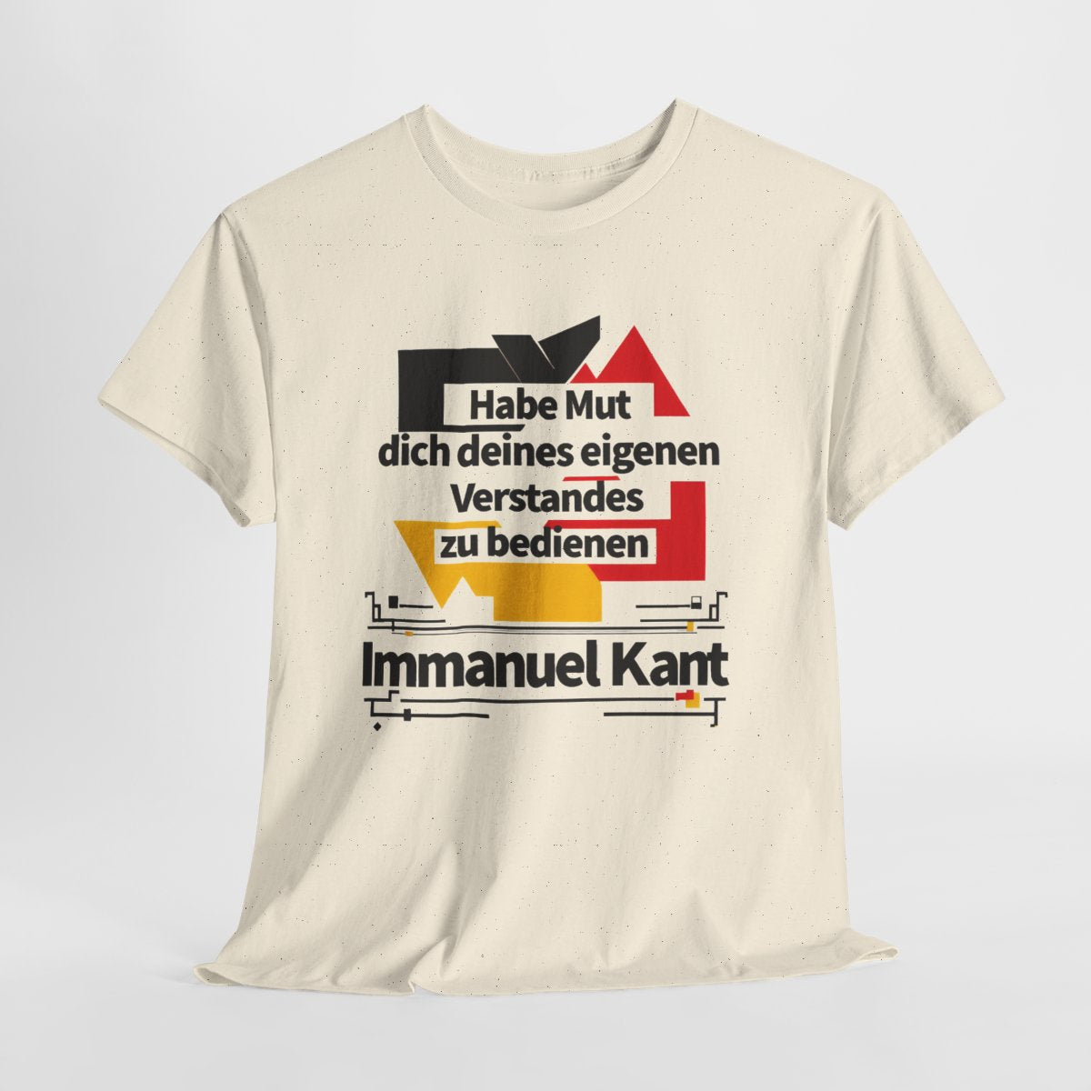 Unisex T-Shirt mit Zitat - Kant - Habe Mut Bauhaus – hanging-1