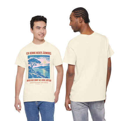Unisex T-Shirt mit Zitat - Goethe - Ich kenne nichts Ärmeres – duo