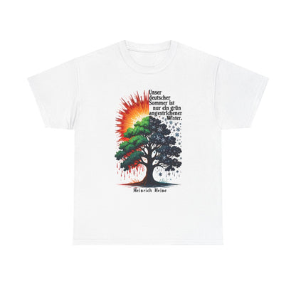 Unisex T-Shirt mit Zitat - Heine - Deutscher Sommer – front