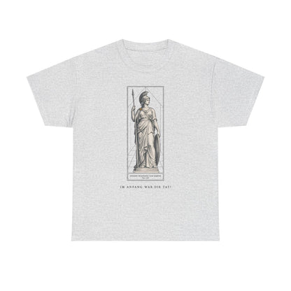 Unisex T-Shirt mit Zitat - Goethe - Im Anfang war die Tat – front