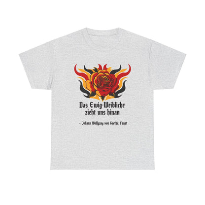 Unisex T-Shirt mit Zitat - Goethe - Das Ewig-Weibliche – front