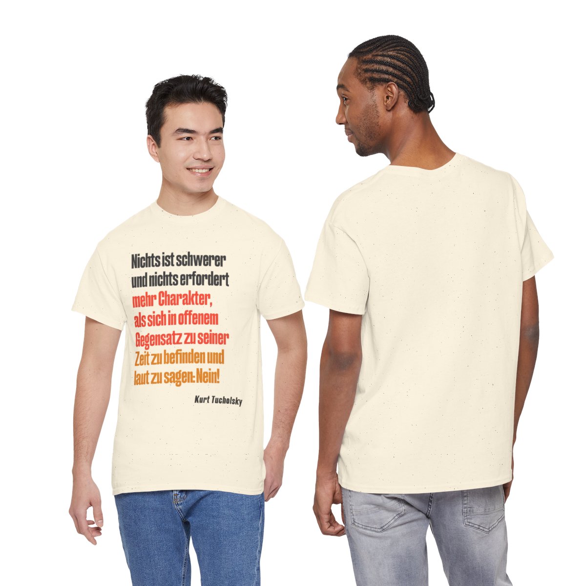 Unisex T-Shirt mit Zitat - Tucholsky - Laut Nein sagen – duo