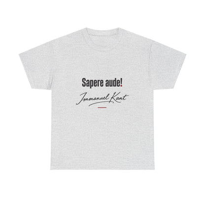 Unisex T-Shirt mit Zitat - Kant - Sapere aude Signatur – front