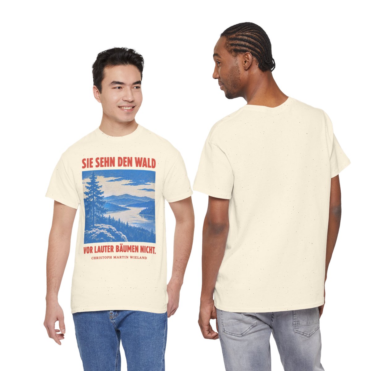 Unisex T-Shirt mit Zitat - Wieland - Sie sehn den Wald vor – duo