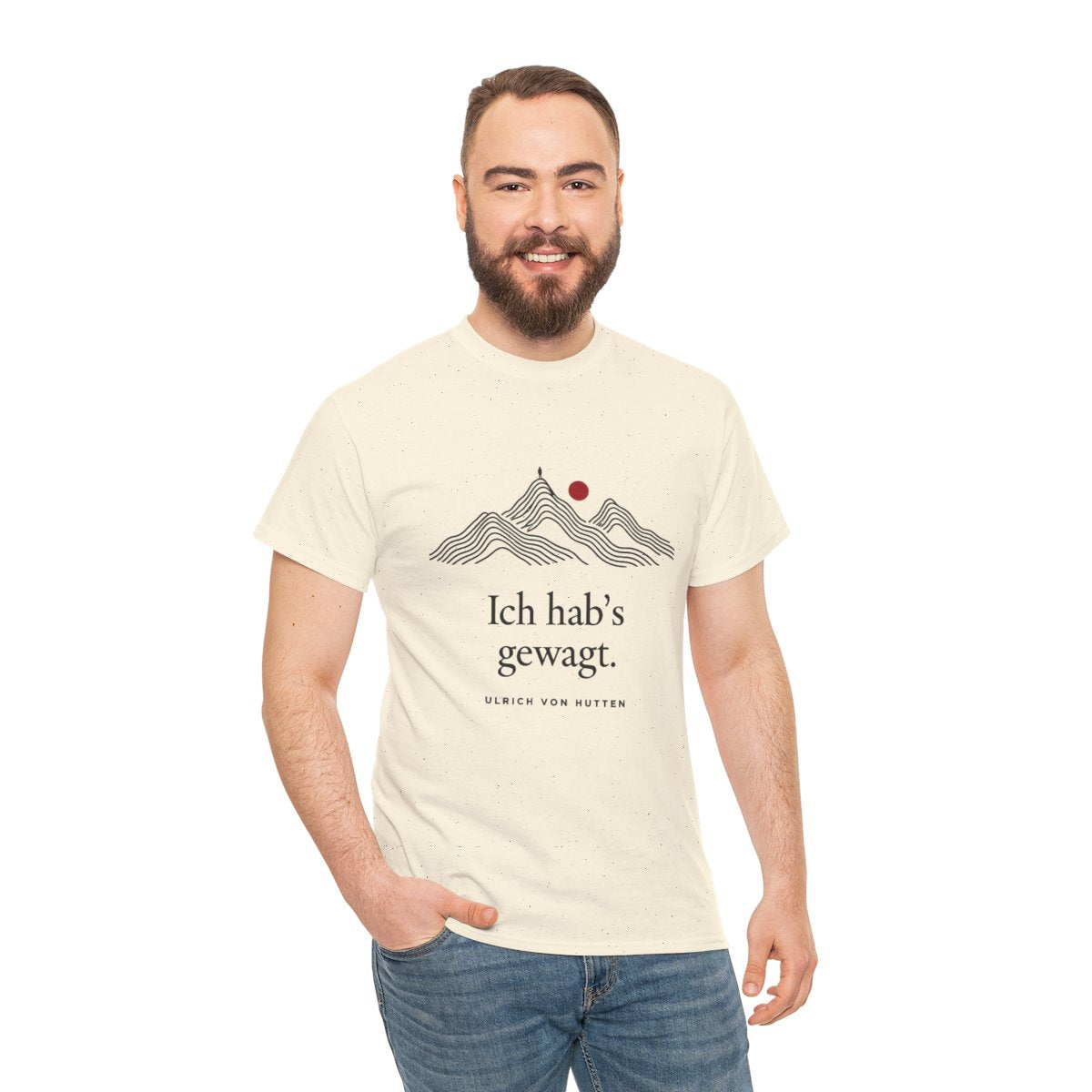 Unisex T-Shirt mit Zitat - Ulrich von Hutten - Ich habs gewagt – person-3