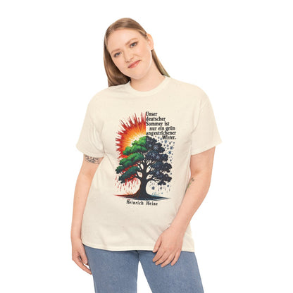 Unisex T-Shirt mit Zitat - Heine - Deutscher Sommer – person-2