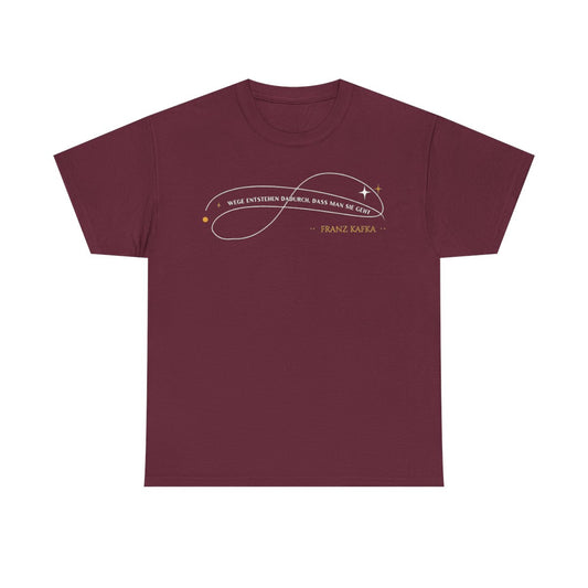 T-Shirt mit Zitat - Franz Kafka - Wege – front