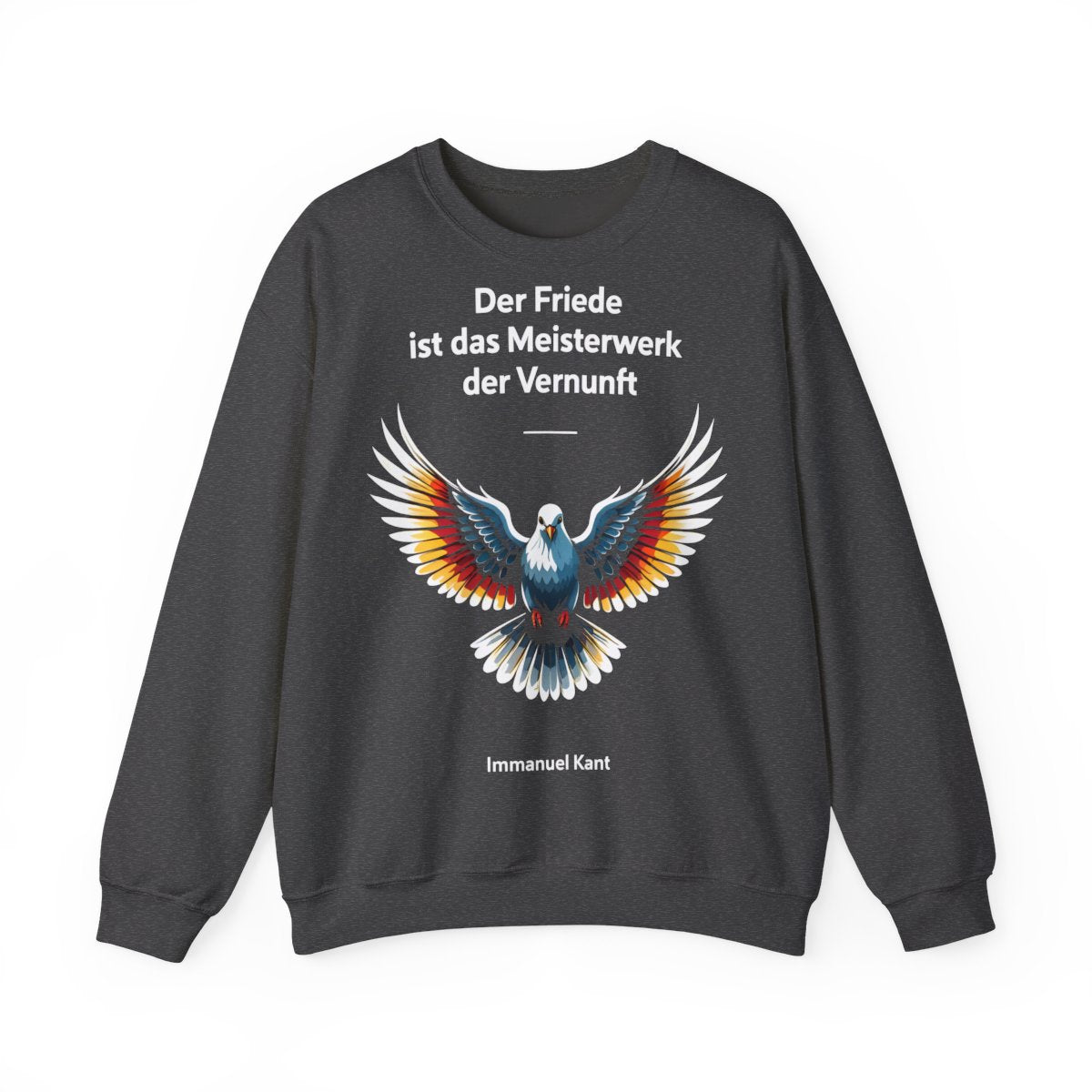 Unisex Sweatshirt mit Taube und Zitat - Kant – front