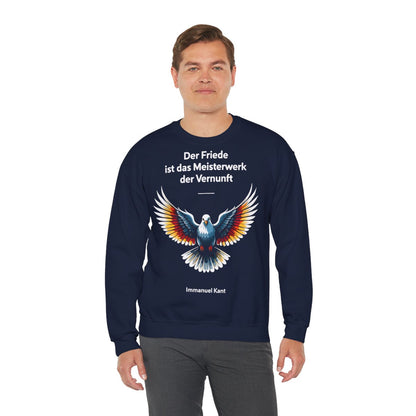 Unisex Sweatshirt mit Taube und Zitat - Kant – person-3