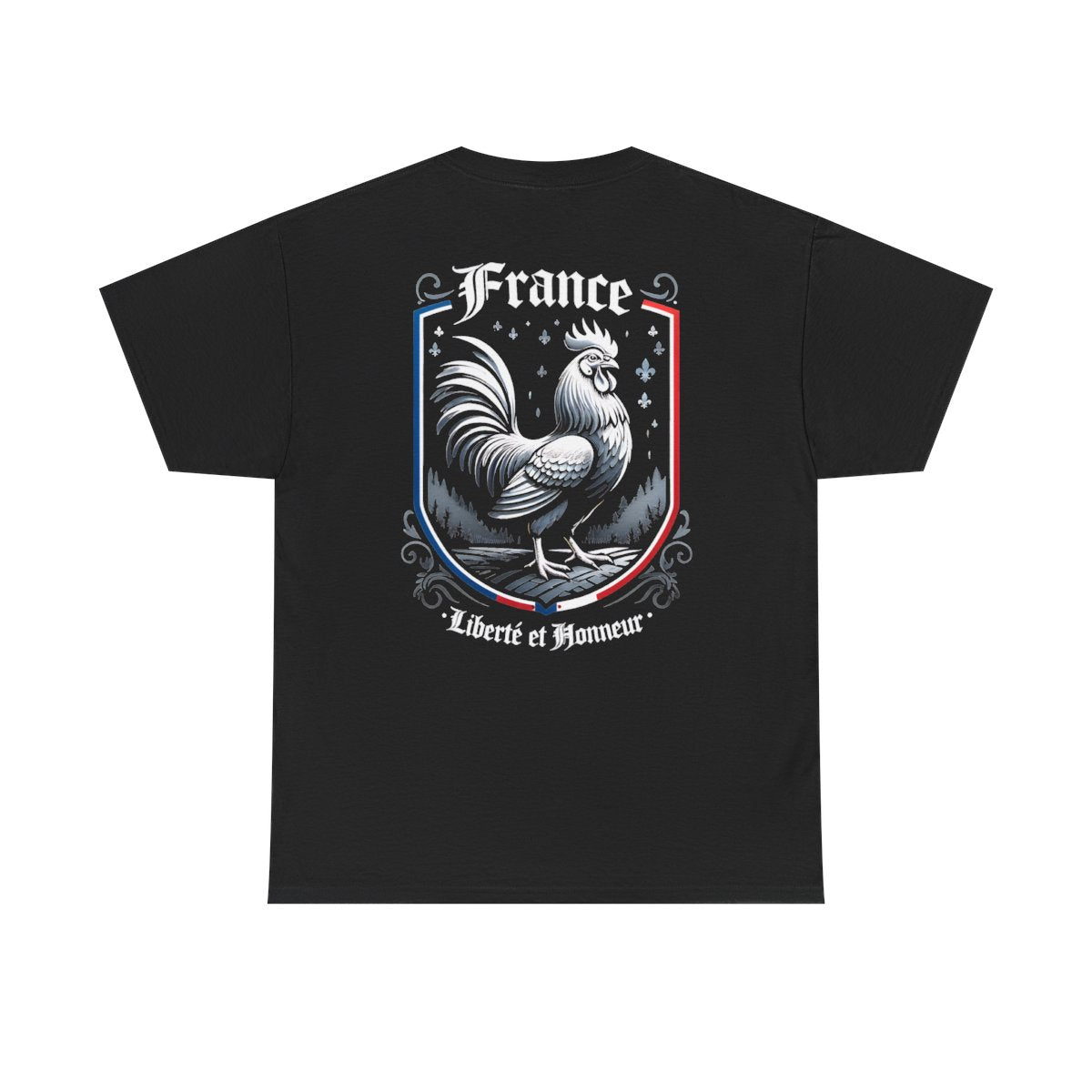 Unisex T-Shirt mit Hahn und Spruch - Frankreich – back