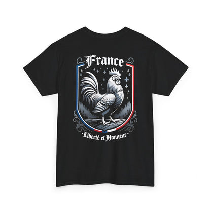 Unisex T-Shirt mit Hahn und Spruch - Frankreich – back-2