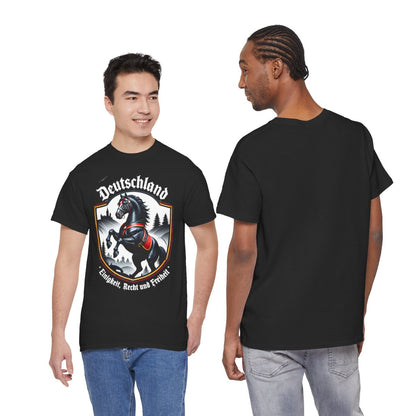 Unisex T-Shirt mit Pferd und Spruch - Deutschland – duo